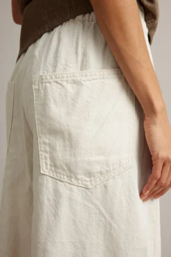 Culotte-malliset pull-on-farkut | Beige | Naiset | Kappahl