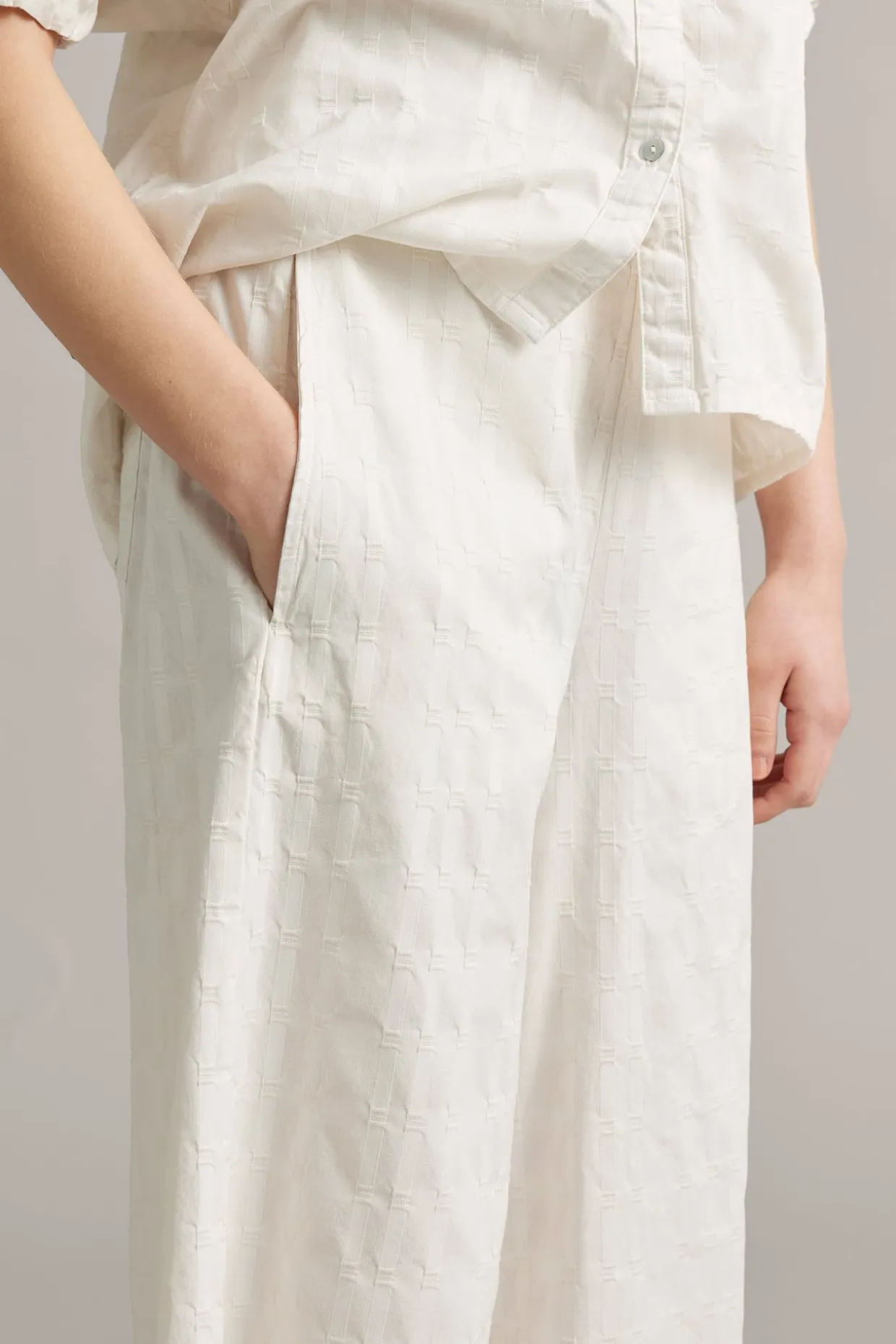 Culotte-malliset pull-on-housut | Valkoinen | Naiset | Kappahl