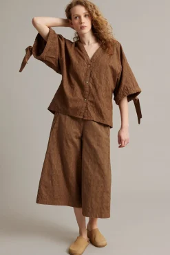 Culotte-malliset pull-on-housut | Ruskea | Naiset | Kappahl