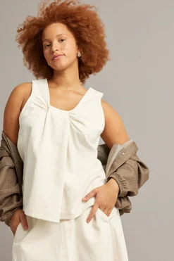 Denimtoppi | Beige | Naiset | Kappahl