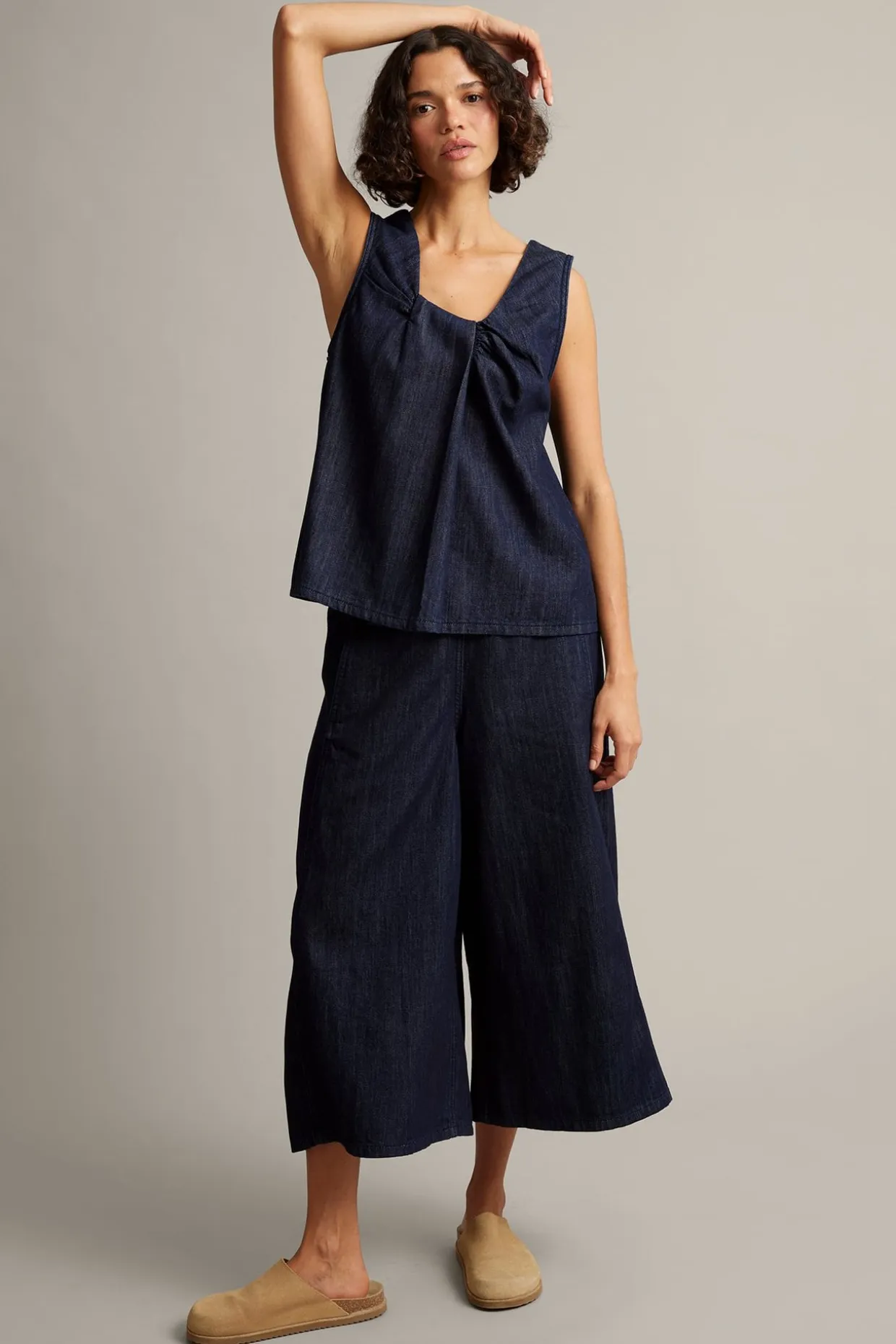 Denimtoppi | Tumma denim | Naiset | Kappahl