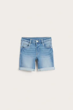 Denimtrikoota olevat farkkushortsit | Vaalea denim | Lapset | Kappahl
