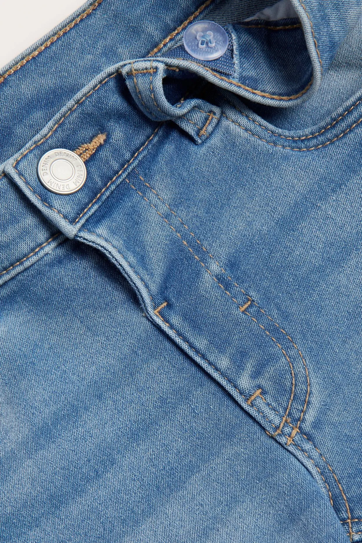 Denimtrikoota olevat farkkushortsit | Vaalea denim | Lapset | Kappahl