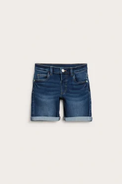 Denimtrikoota olevat farkkushortsit | Tumma denim | Lapset | Kappahl