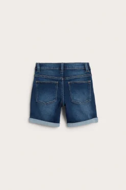 Denimtrikoota olevat farkkushortsit | Tumma denim | Lapset | Kappahl