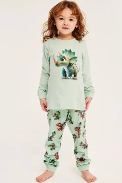 Dinosauruskuvioinen pyjama | Vihreä | Lapset | Kappahl