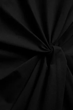 Drapeerattu pitkähihainen mekko solmittavalla yksityiskohdalla | Musta | Naiset | Kappahl