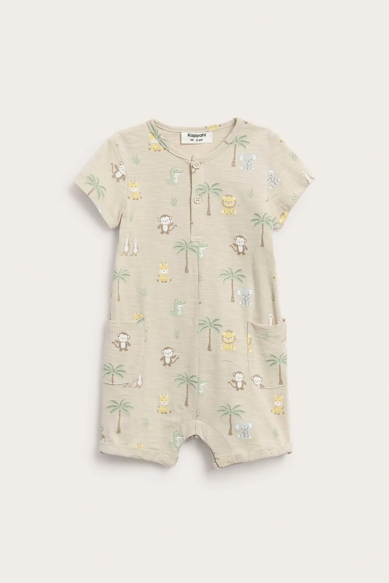 Eläinkuvioinen potkupuku | Beige | Vauvat | Kappahl