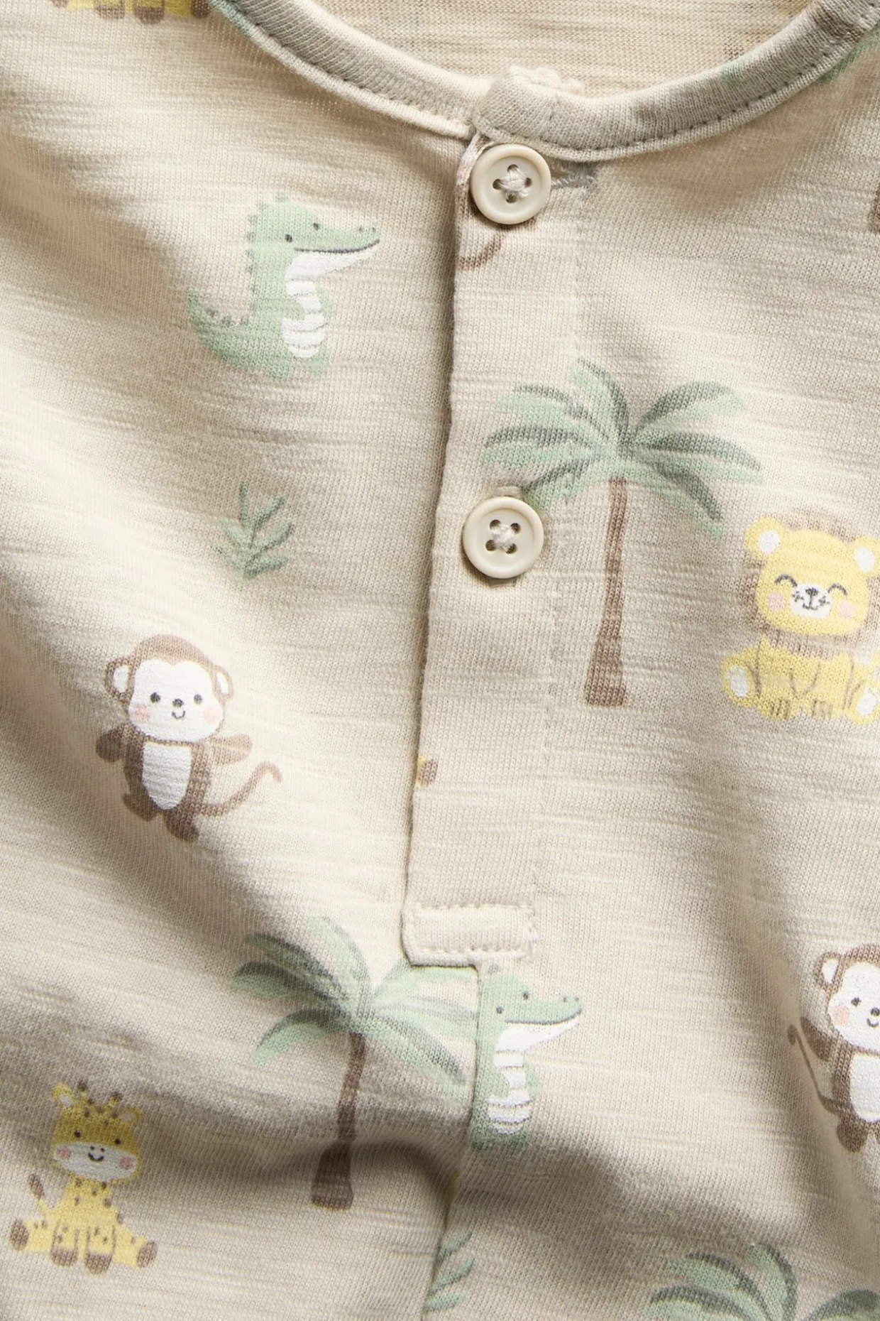 Eläinkuvioinen potkupuku | Beige | Vauvat | Kappahl