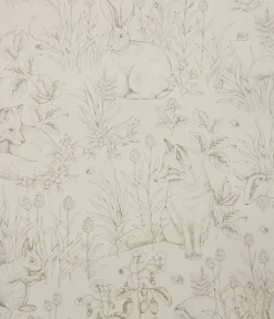 Eläinkuvioinen tapetti | Beige | Vauvat | Newbie