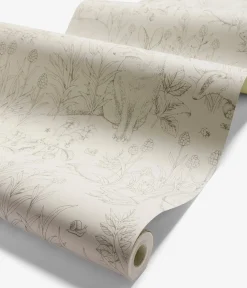 Eläinkuvioinen tapetti | Beige | Vauvat | Newbie