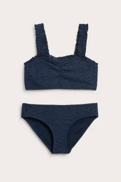 Englantilaisella kirjonnalla koristellut bikinit | Sininen | Lapset | Kappahl