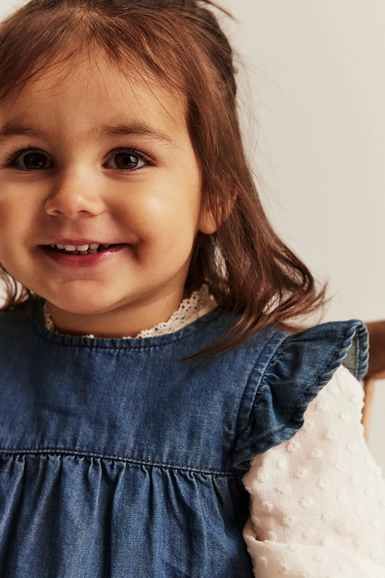 Farkkumekko röyhelöllä | Denim | Vauvat | Newbie