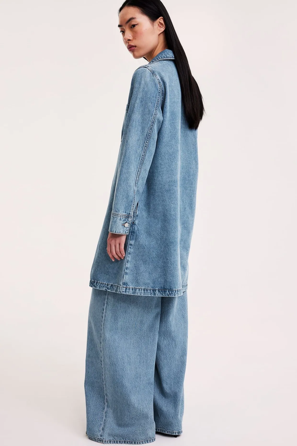 Farkkumekko taskuilla | Denim | Naiset | Kappahl
