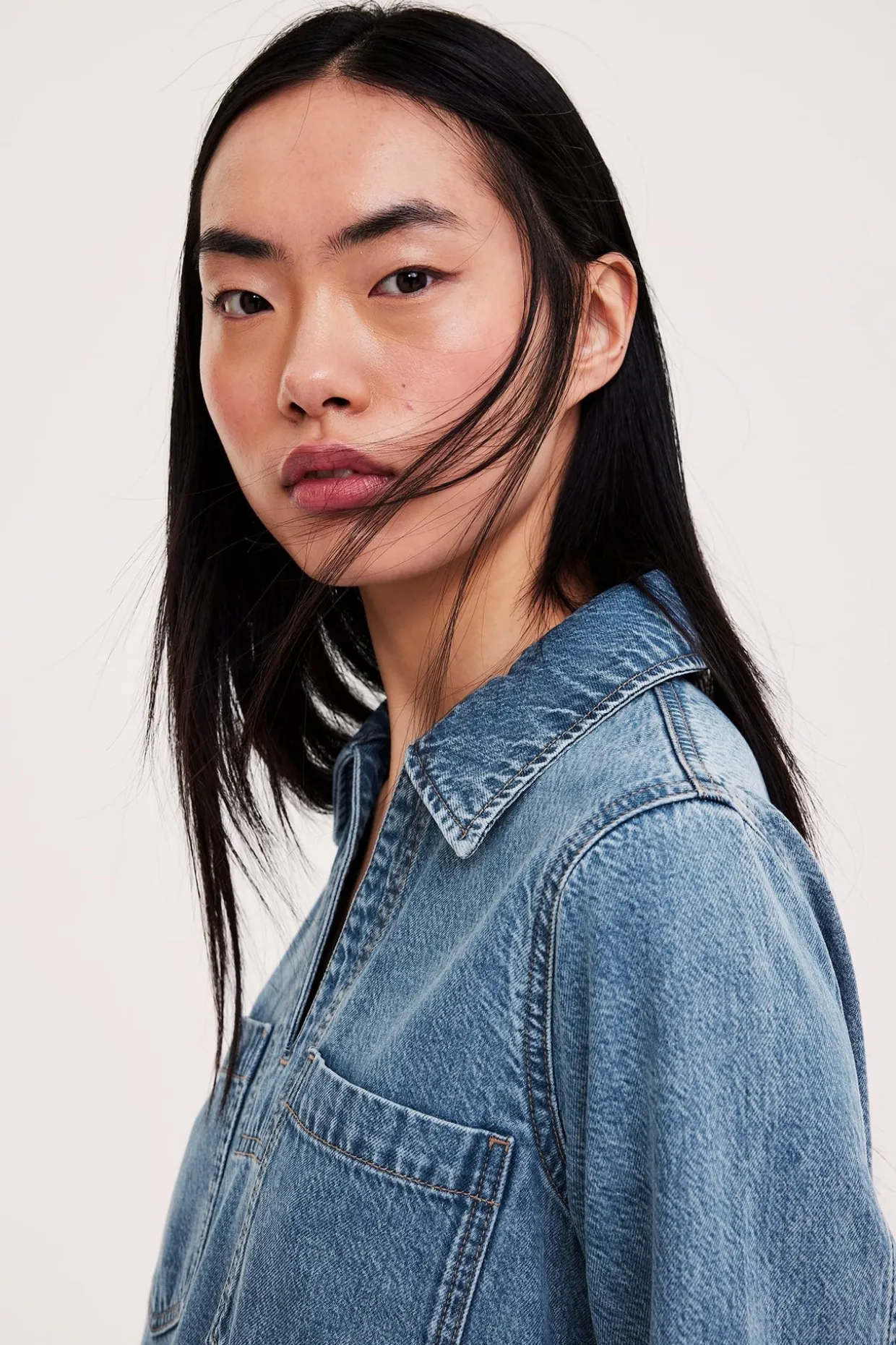 Farkkumekko taskuilla | Denim | Naiset | Kappahl