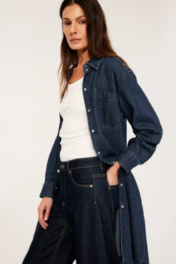 Farkkumekko | Tumma denim | Naiset | Kappahl