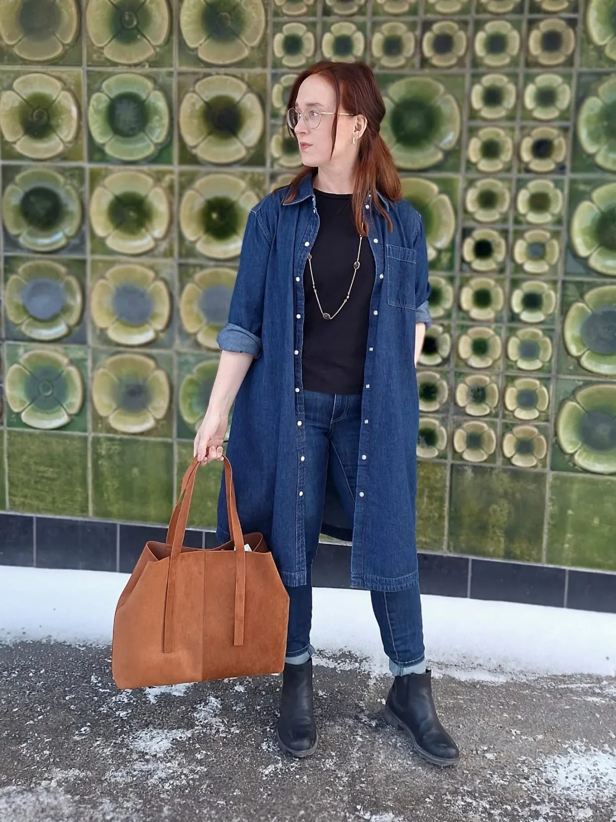 Farkkumekko | Tumma denim | Naiset | Kappahl