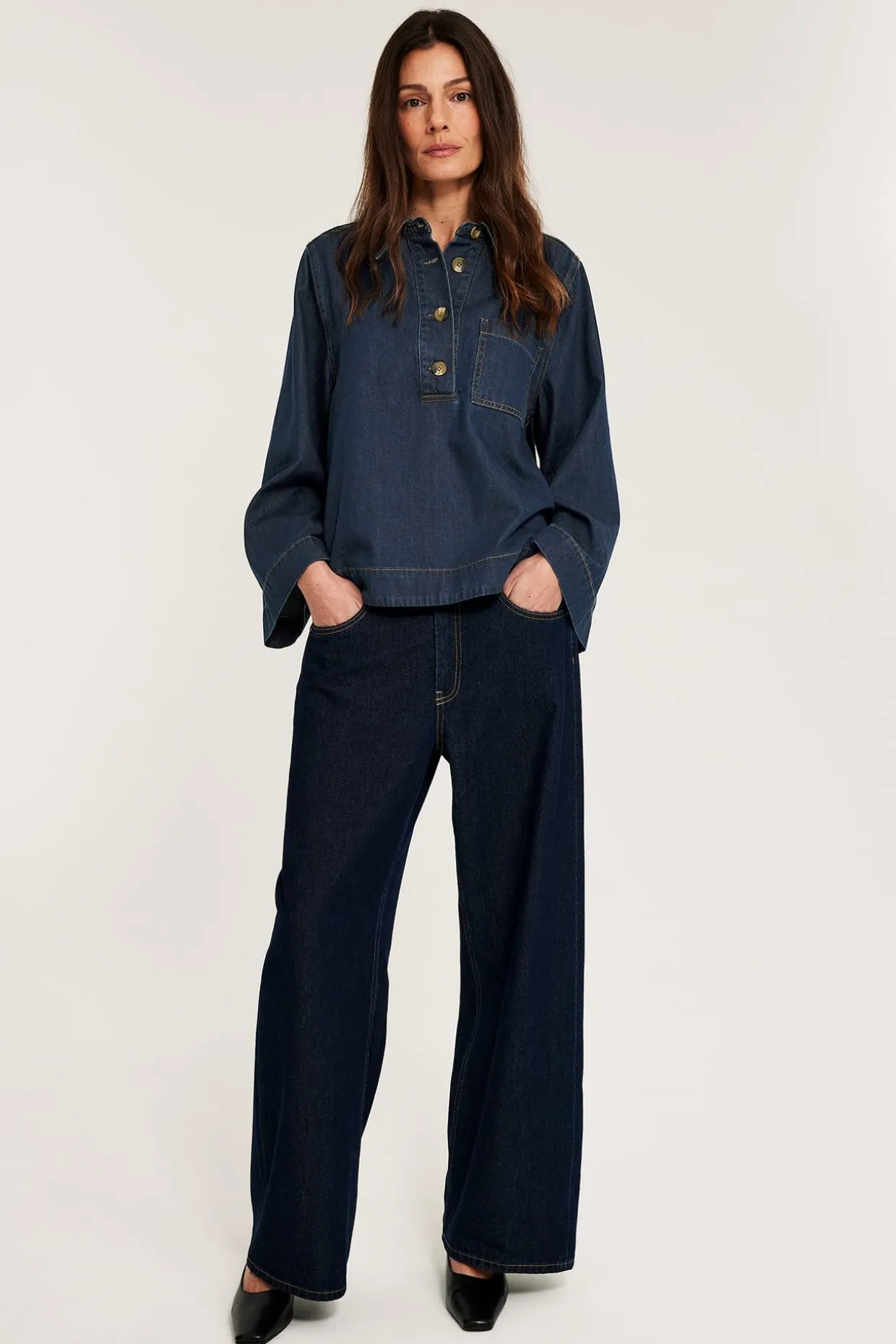 Farkkupaita | Tumma denim | Naiset | Kappahl