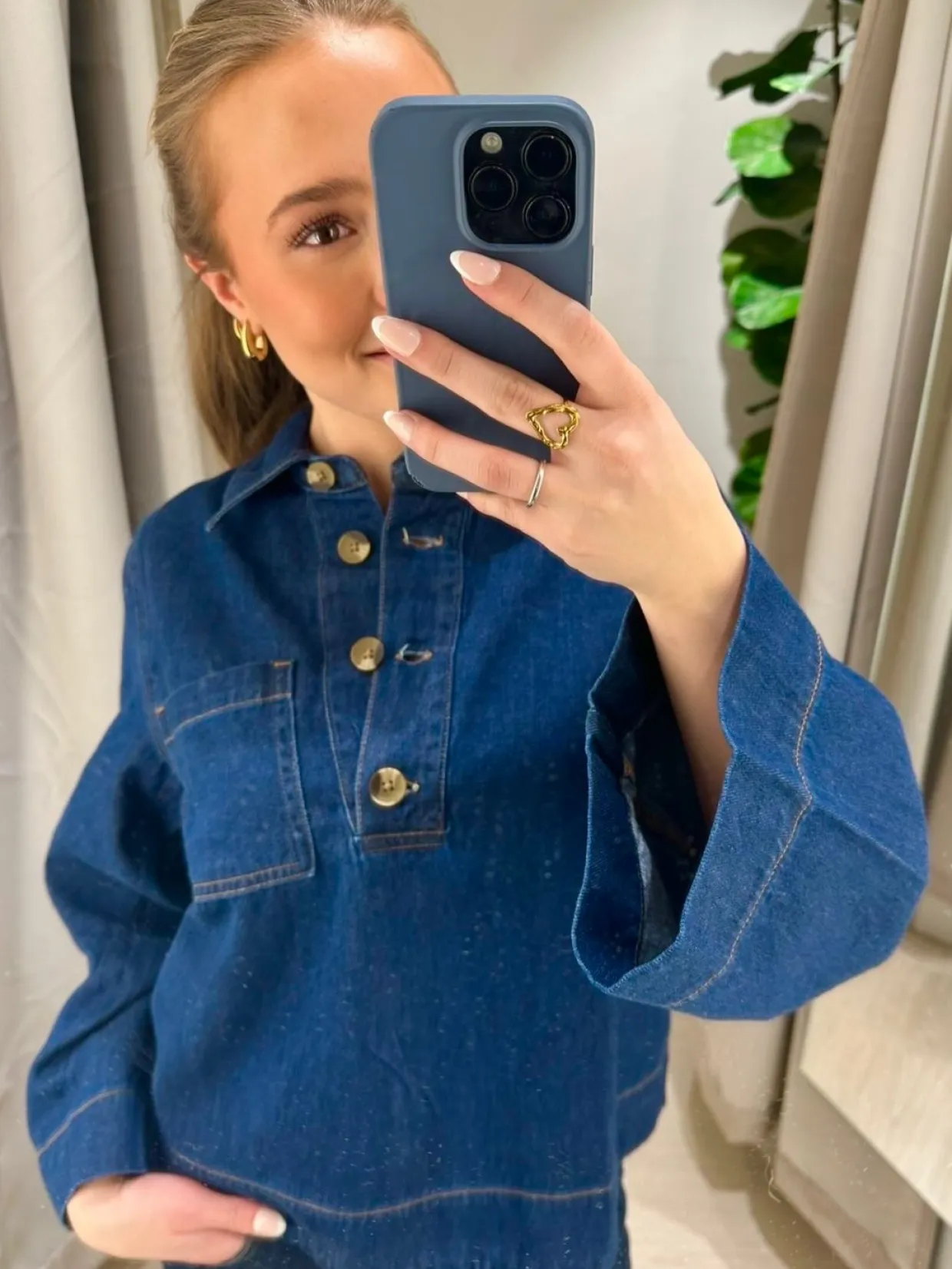 Farkkupaita | Tumma denim | Naiset | Kappahl