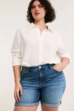 Farkkushortsit | Denim | Naiset | Kappahl