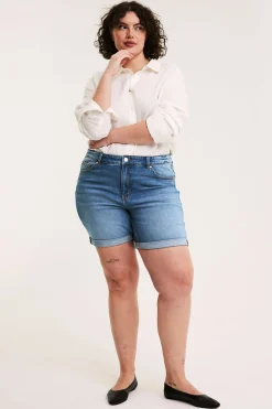 Farkkushortsit | Denim | Naiset | Kappahl