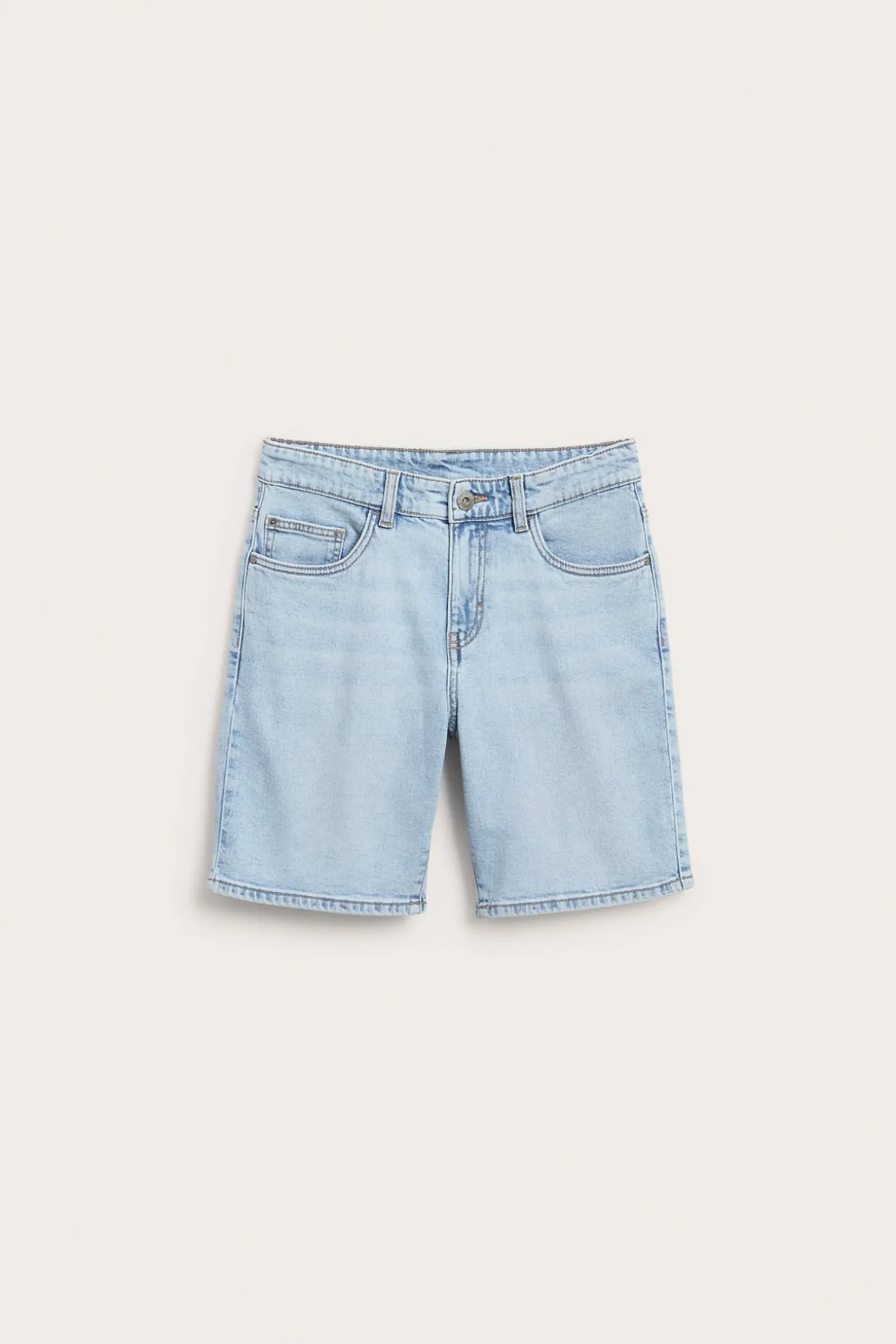 Farkkushortsit joustavasta denimistä | Vaalea denim | Lapset | Kappahl