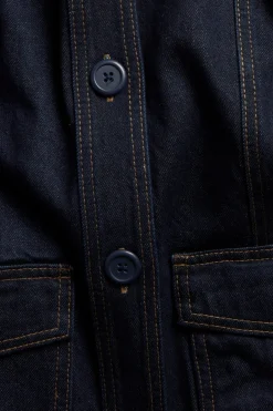 Farkkutakki vyöllä | Tumma denim | Naiset | Kappahl
