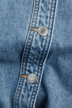 Farkkutakki vyöllä | Vaalea denim | Naiset | Kappahl