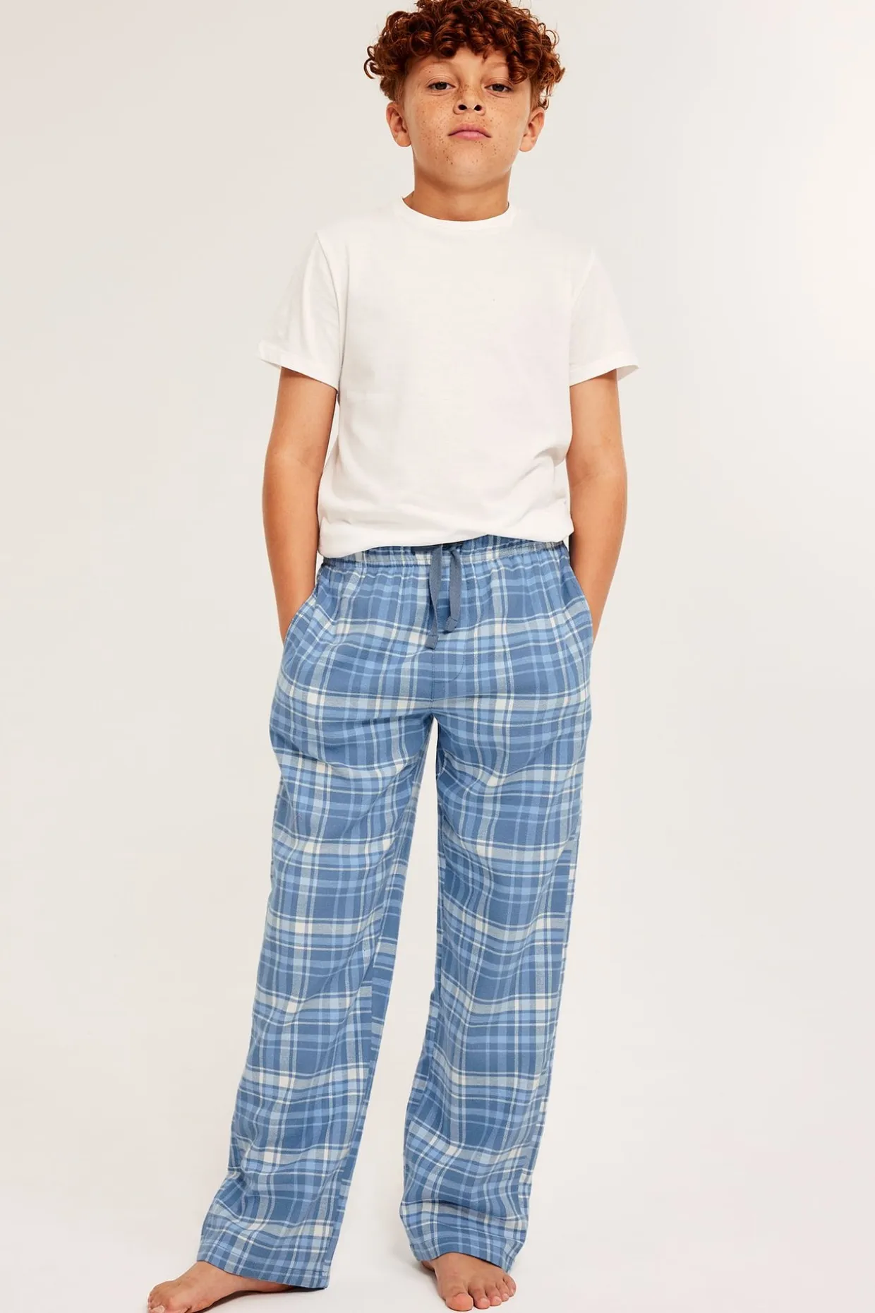 Flanellia olevat pyjamahousut | Sininen | Lapset | Kappahl