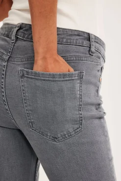 Flare jeans low waist | Hopeanharmaa | Naiset | Kappahl