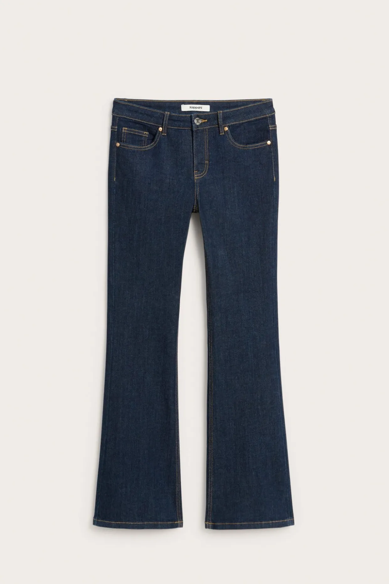 Flare jeans low waist | Tumma denim | Naiset | Kappahl