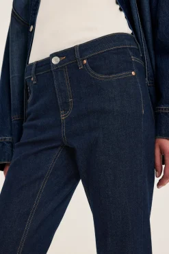 Flare jeans low waist | Tumma denim | Naiset | Kappahl