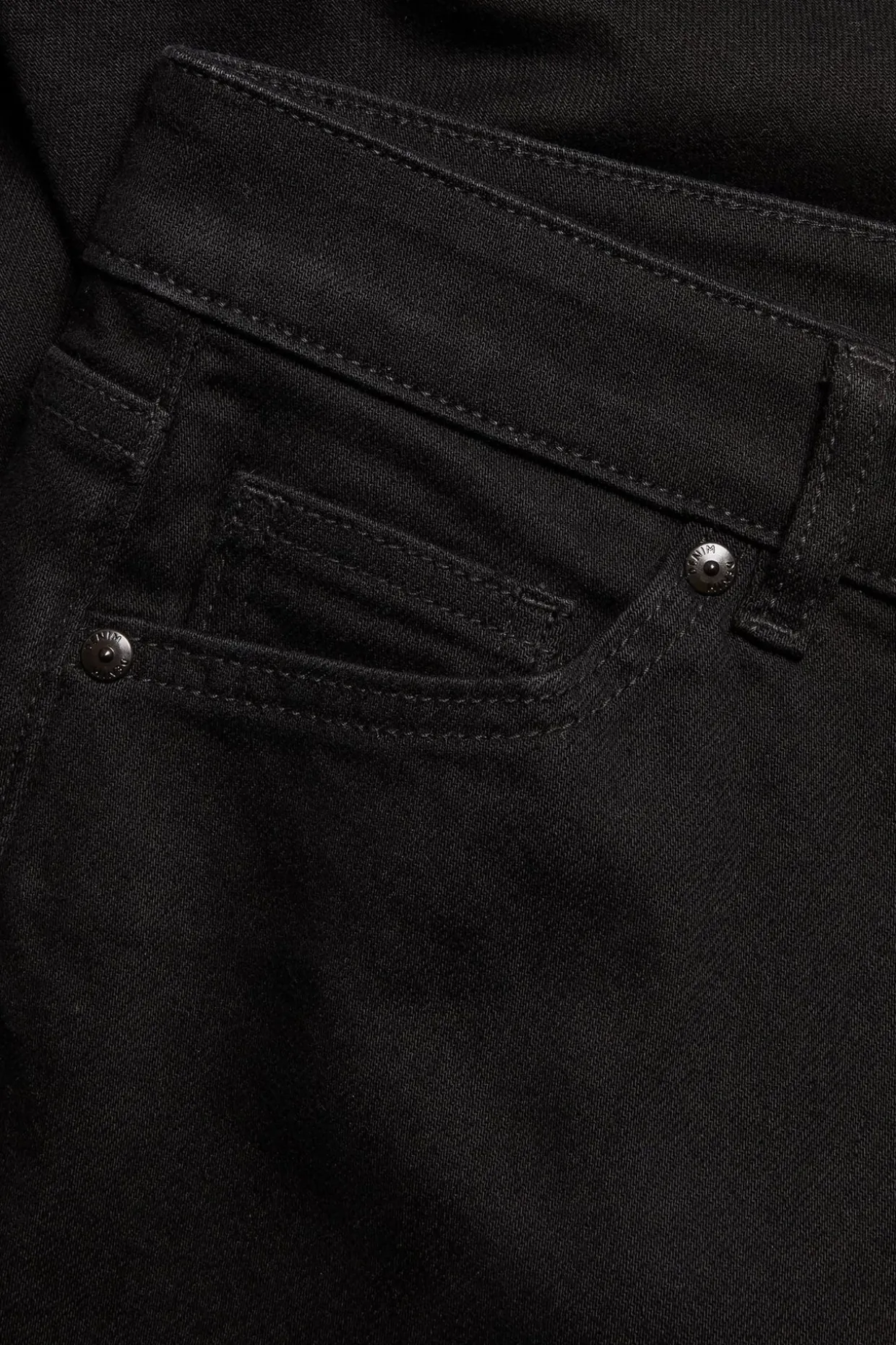 Flare jeans regular waist | Musta denim | Naiset | Kappahl