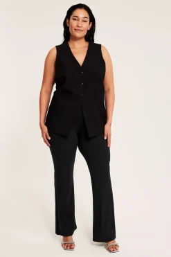 Flare leggings | Musta | Naiset | Kappahl