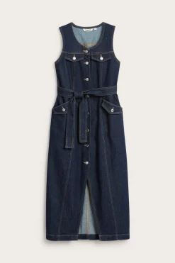 Hihaton farkkumekko | Tumma denim | Naiset | Kappahl