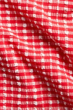 Hipstermallinen ruudullinen bikinialaosa | Punainen | Naiset | Kappahl