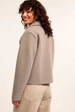 Huopatakki | Meleerattu beige | Naiset | Kappahl