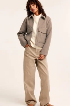 Huopatakki | Meleerattu beige | Naiset | Kappahl