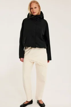 Hupullinen takki | Musta | Naiset | Kappahl