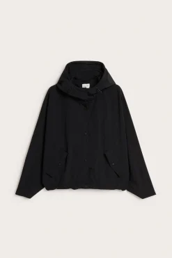 Hupullinen takki | Musta | Naiset | Kappahl