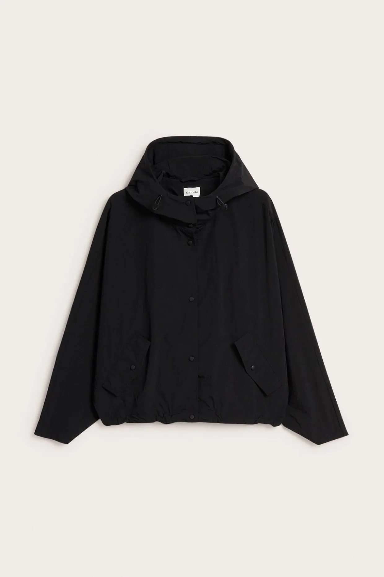 Hupullinen takki | Musta | Naiset | Kappahl