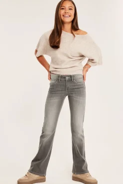 Jeans bootcut low waist | Hopeanharmaa | Lapset | Kappahl