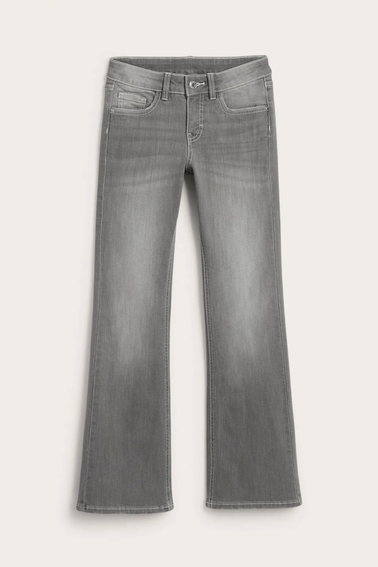 Jeans bootcut low waist | Hopeanharmaa | Lapset | Kappahl