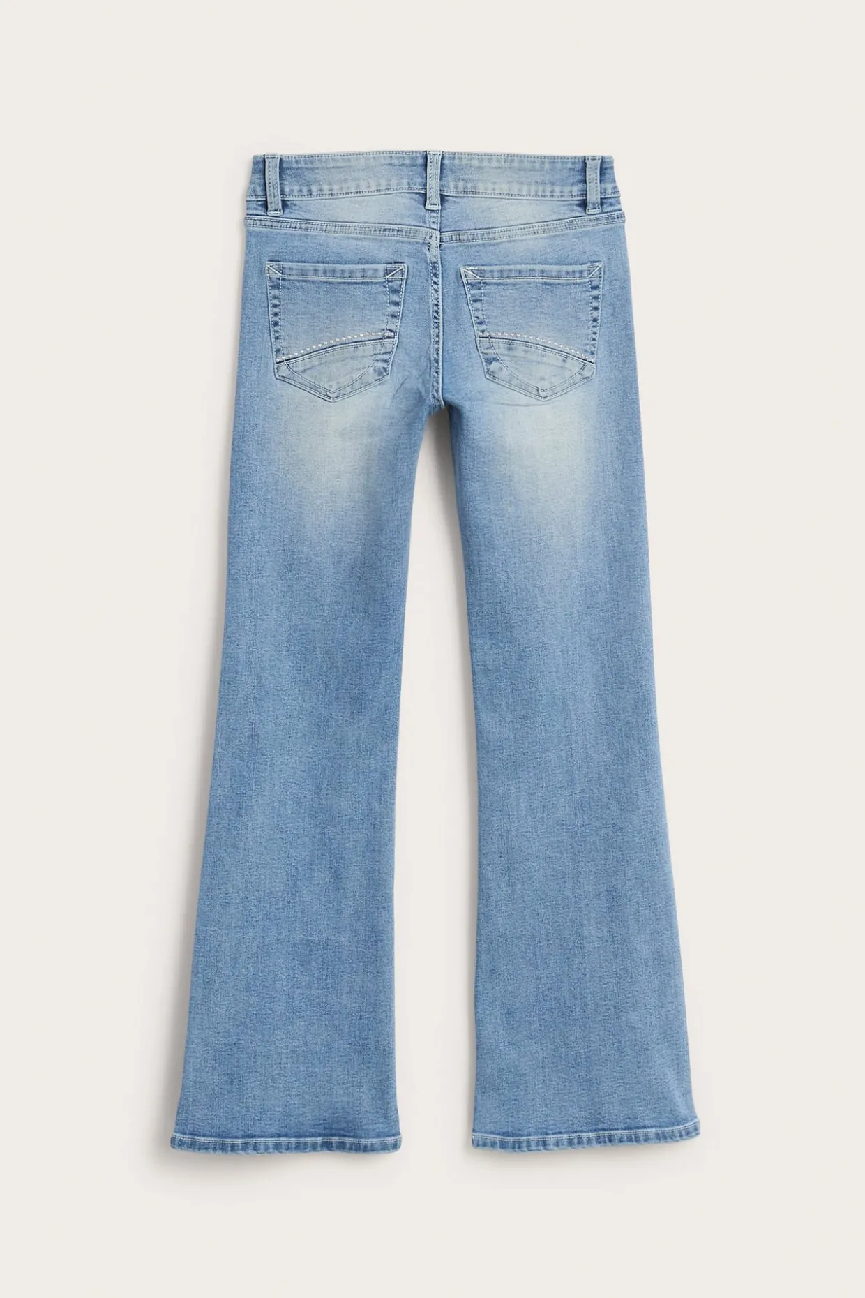 Jeans bootcut low waist | Vaalea denim | Lapset | Kappahl