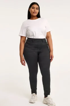 Jeggings mid waist | Musta | Naiset | Kappahl