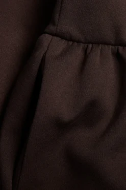 Jersey-midimekko | Tummanruskea | Naiset | Kappahl
