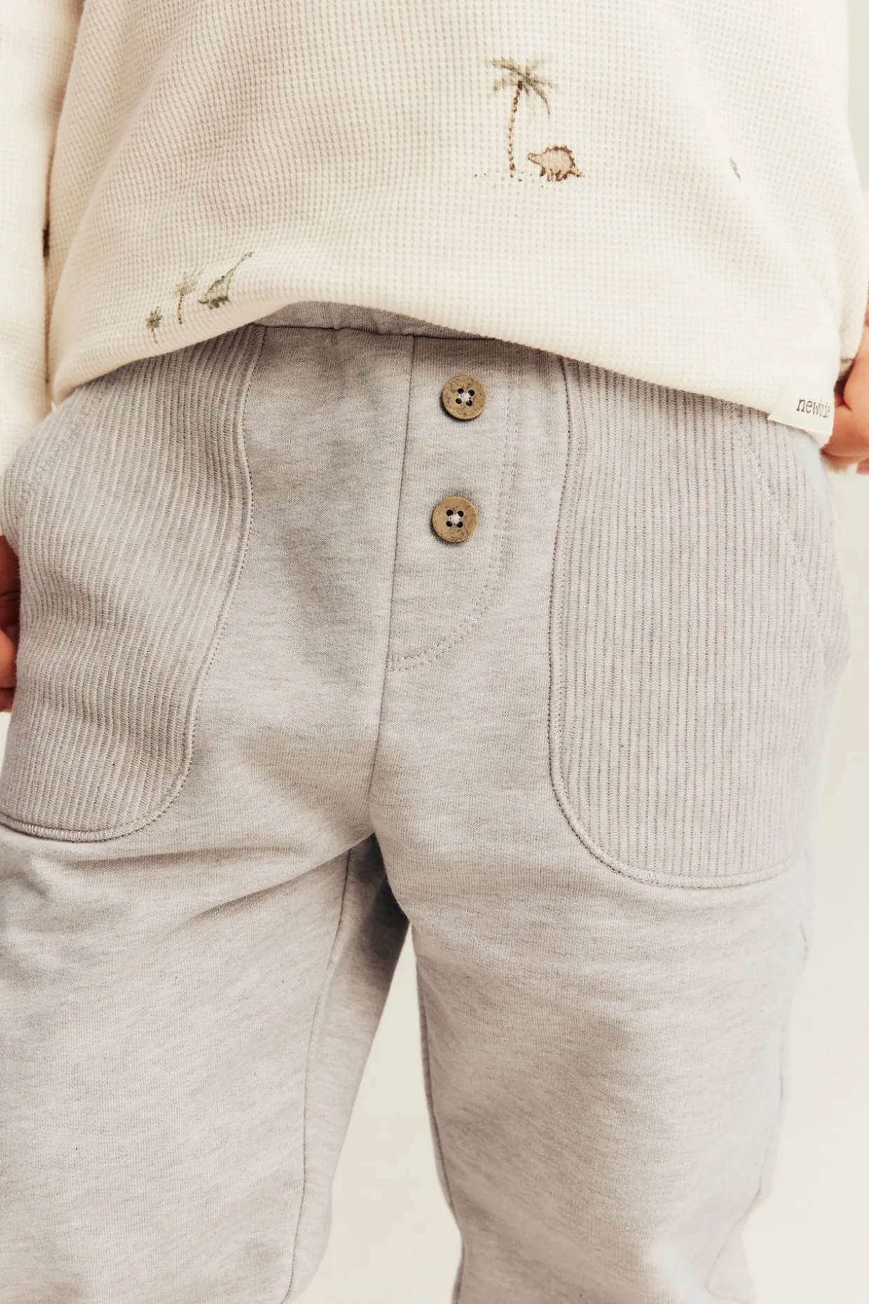 Jogging-housut | Meleerattu beige | Lapset | Newbie