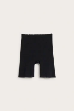 Joustavaa pitsiä olevat shortsit | Musta | Naiset | Kappahl