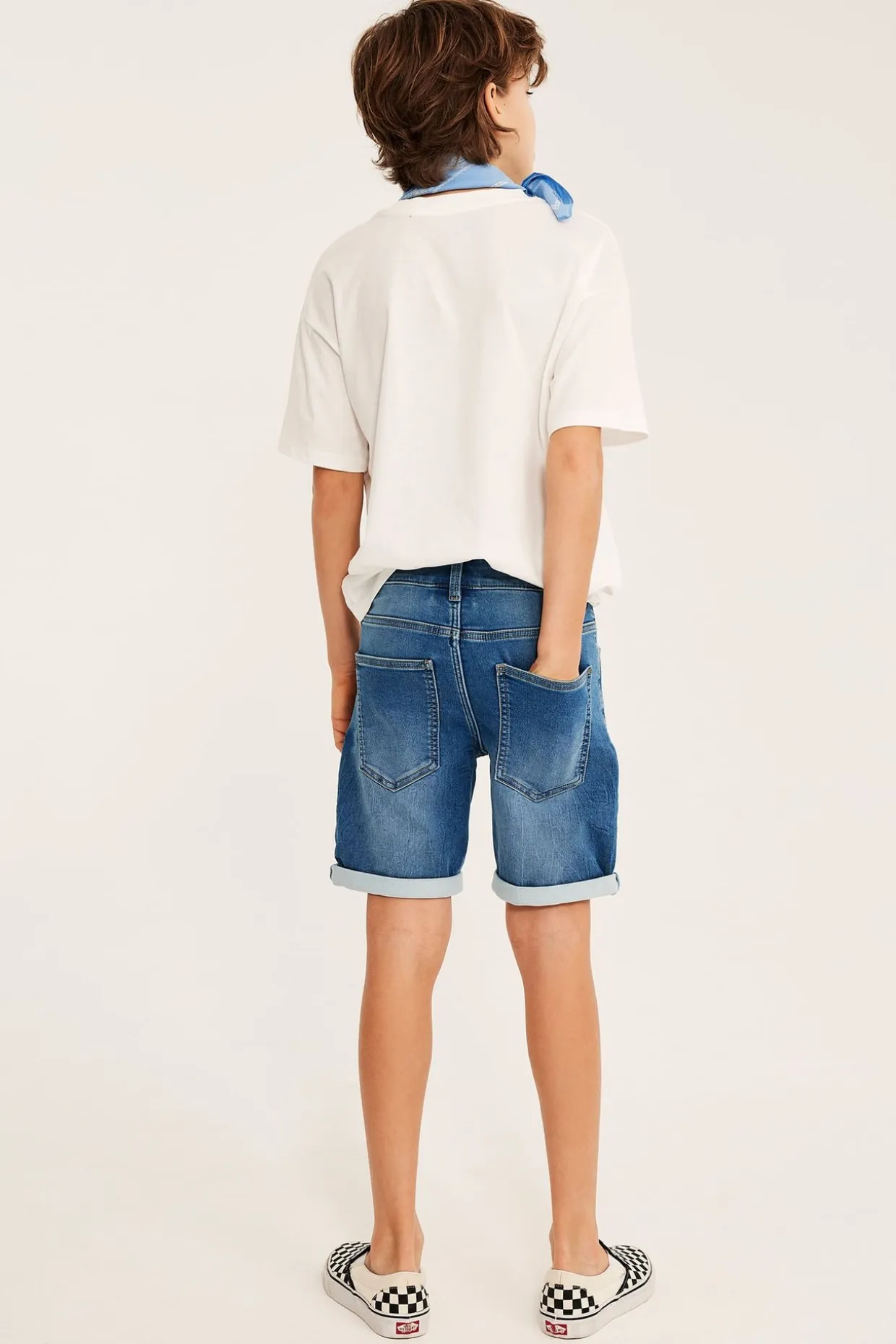 Joustavat farkkushortsit collegedenimistä | Vaalea denim | Lapset | Kappahl