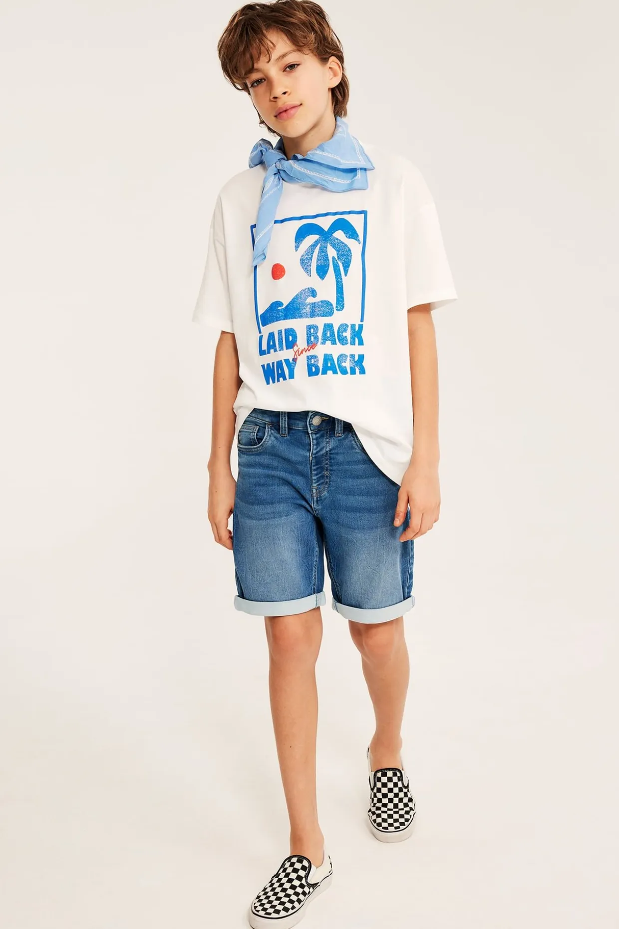 Joustavat farkkushortsit collegedenimistä | Vaalea denim | Lapset | Kappahl